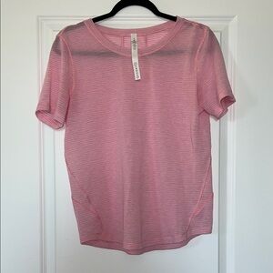 lululemon athletica Light Pink Short Sleeve Top